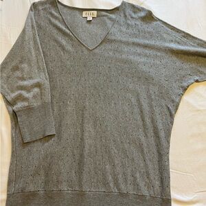 Elle lightweight 3/4 sleeve rhinestone sweater